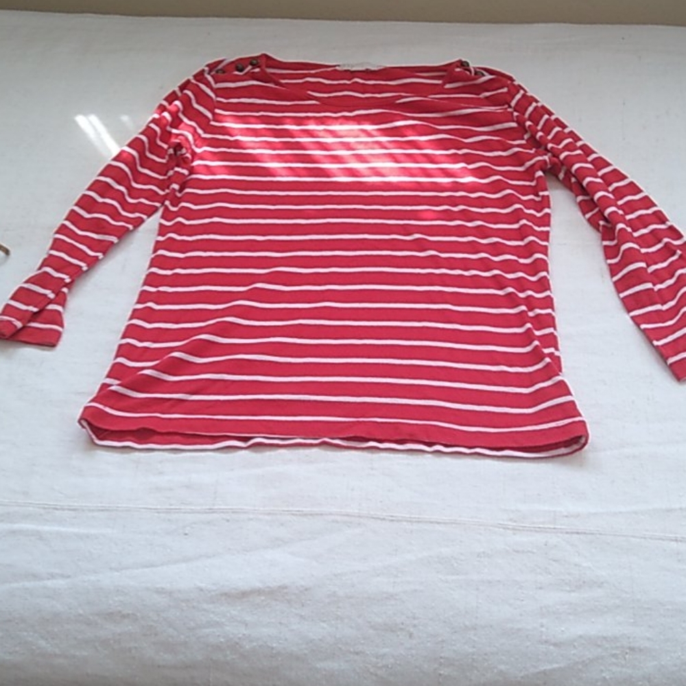 Women's Red Striped Shirt